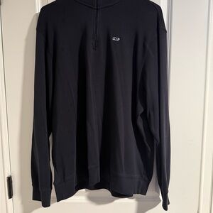 Vineyard Vines Black Men’s Quarter-Zip Pullover Sweater